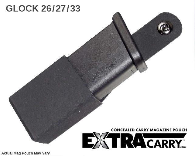 Glock 26 and Glock 27 and Glock 33 - 9mm - .40 - .357 - Standard Magazine - Magazine Pouch