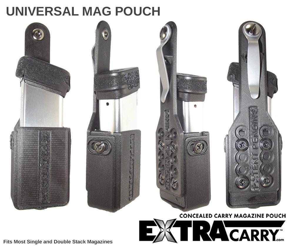 ExtraCarry Concealed Mag Holder - Medium 9mm Version - Universal Pistol Magazine Pouch